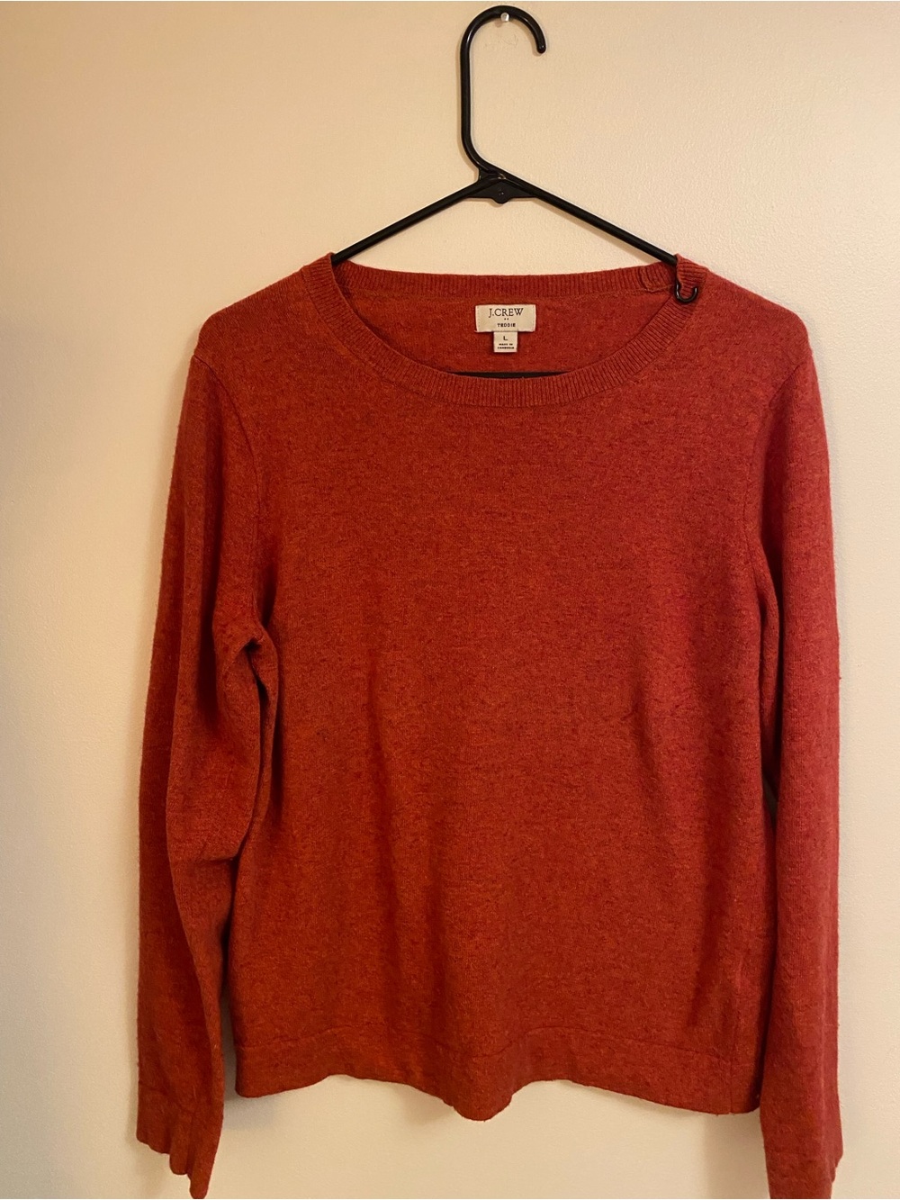 J. Crew Women's Scoopneck Sweater in Rust